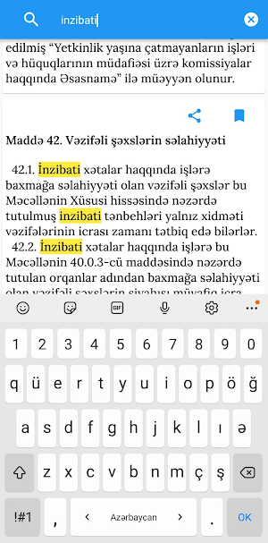 İnzibati Xətalar Məcəlləsi Screenshot 2