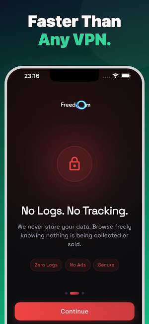Freedom DNS - Fast & Secure Screenshot 1
