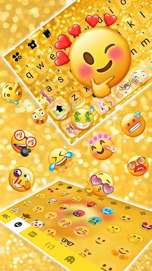 Cool Emojis Gravity Keyboard Background Screenshot 2