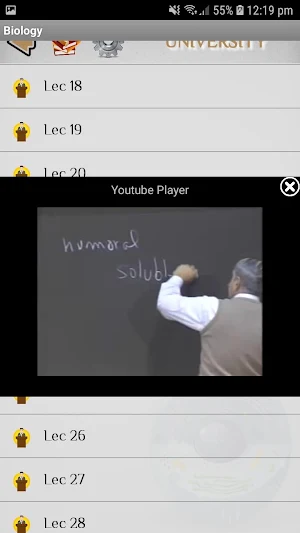 Biology - Lectures Screenshot 3