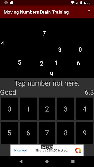 Moving Number Brain Training Screenshot 2