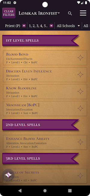 AD&D 2e Spellbook Enhanced Screenshot 0