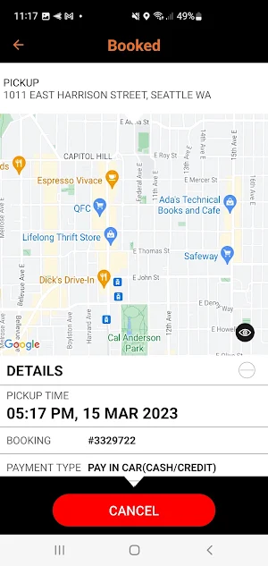 One Taxi Seattle Screenshot 3