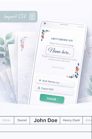 NamePress - Bulk certificates Screenshot 3