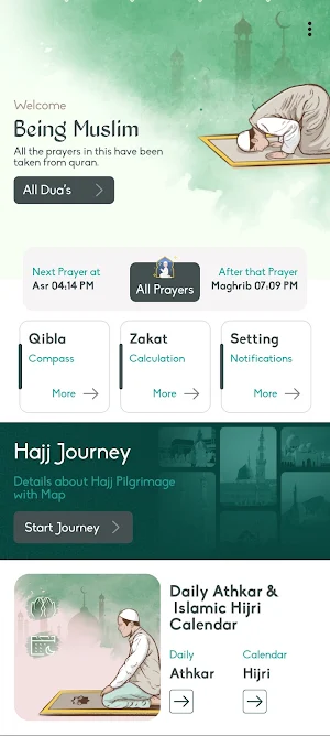 Being Muslim - Quran & Prayer Screenshot 0