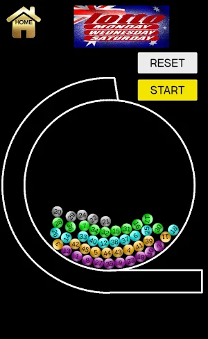 Australia Lotto Number Generator(Physics engine) Screenshot 3