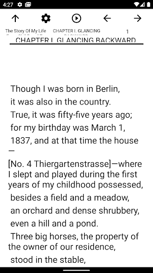 Book, The Story Of My Life From Childhood To ... Screenshot 1