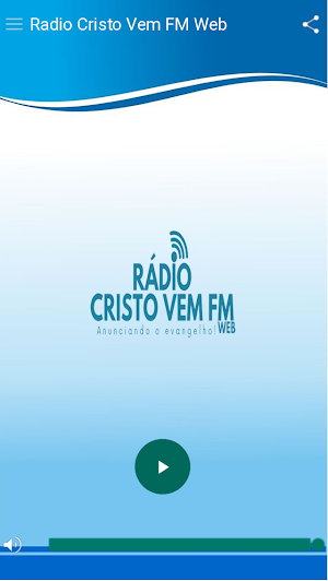 Rádio Cristo Vem FM Web Screenshot 2