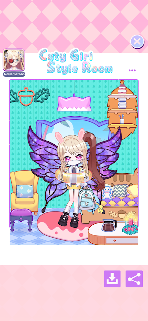 Cuty Girl Style Room Screenshot 2