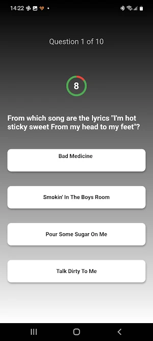 Rock & Metal Music Trivia Quiz Screenshot 3