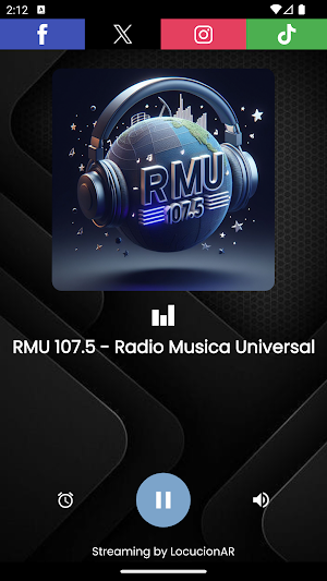 RMU 107.5 Screenshot 0