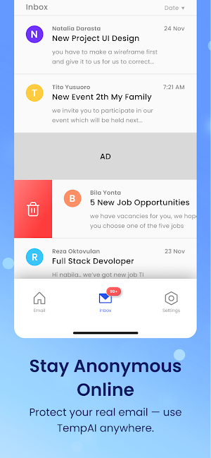 Temporary Email Service Screenshot 0