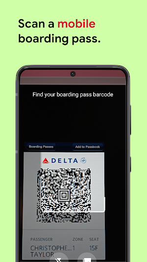Boarding Pass Scanner Screenshot 1