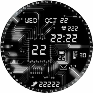 Animated Circuit Watch Face Screenshot 1