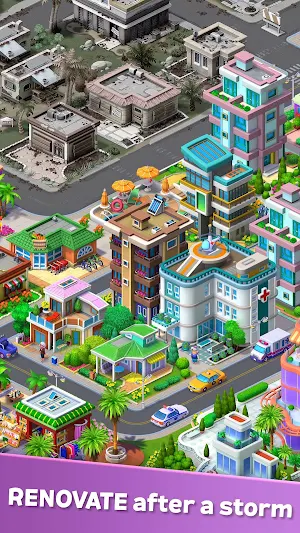 Bayside Merge: Renovation game Screenshot 1