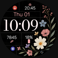 Simple Wildflowers Watch Face