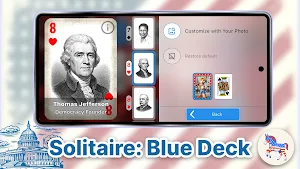 Solitaire: Blue Deck History Screenshot 1