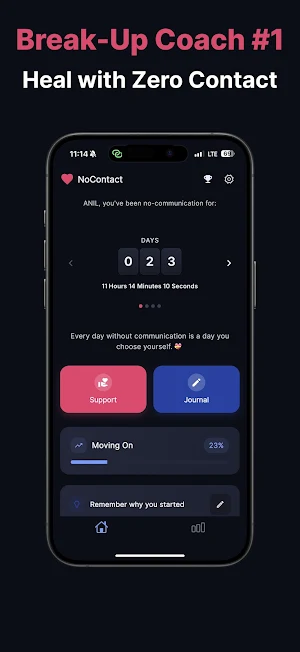 NoContact: Tracker & Breakup Screenshot 0