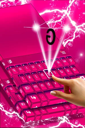 Keyboard Color Pink Theme screenshot 2