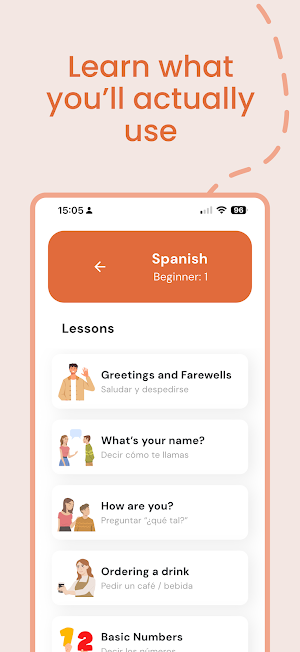 PhraseFly - Learn Spanish Screenshot 1