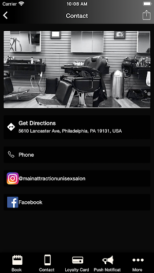 Main Attraction Unisex Salon App Screenshot 1