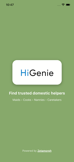HiGenie - Domestic Help App Screenshot 0