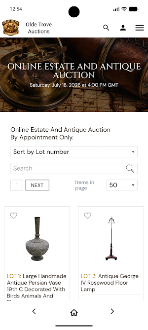Olde Trove Auctions Screenshot 1