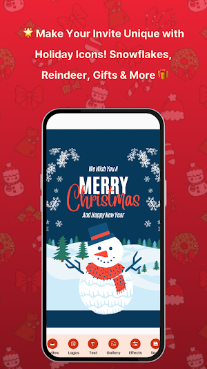 Christmas Invitation Maker Screenshot 2