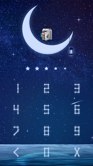 AppLock Live Theme Starlight Screenshot 1