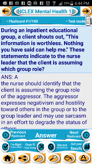 NCLEX Mental Health Screenshot 1