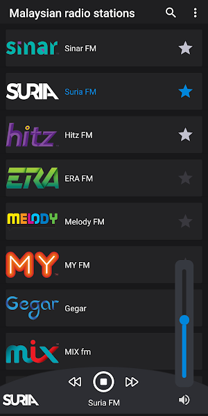 Malaysian radio stations Screenshot 2