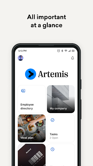 Artemis Employee App Screenshot 0