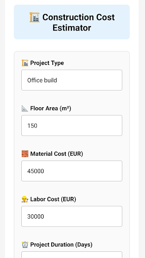 BuildProfit Construction Cost Screenshot 0