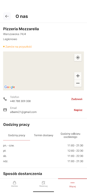 Pizzeria Mozzarella Legionowo Screenshot 1