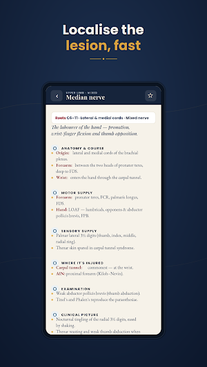 Mononeuropathy: Nerve Atlas Screenshot 1