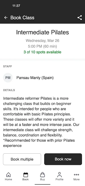 Infinity Health Club Screenshot 2