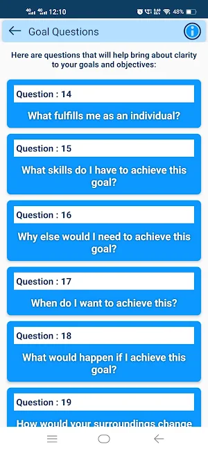 55 Questions To Ask YourSelf Screenshot 3