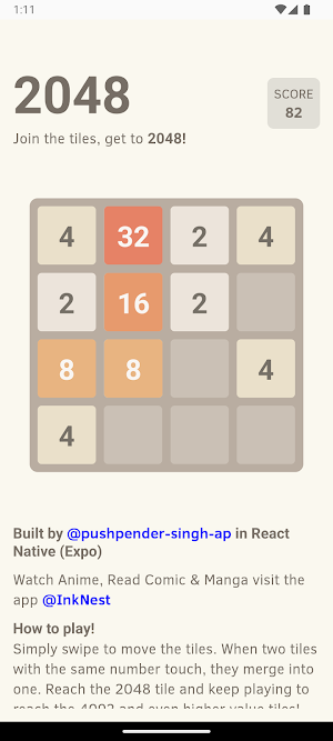 2048 - Number Play Screenshot 1