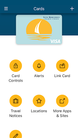 New Horizons CU Card Services Screenshot 1