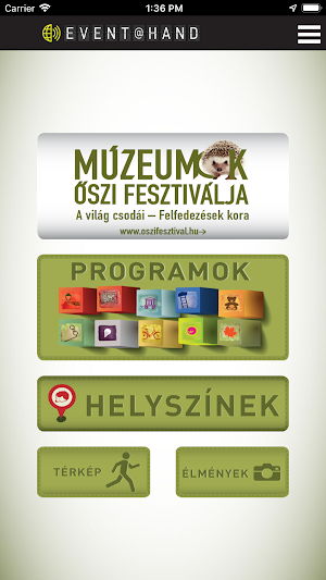 Múzeumok Őszi Fesztiválja EVENT@HAND Screenshot 2