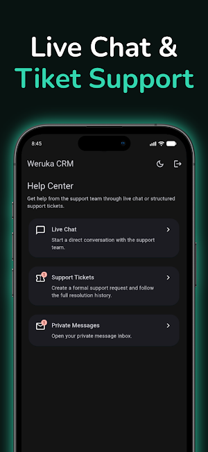 Weruka CRM Screenshot 1