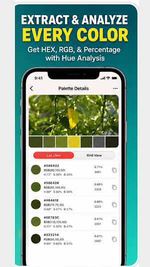 Color Palette Generator Pro Screenshot 1