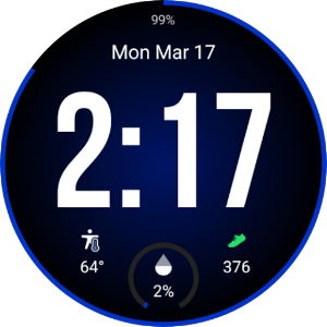 Minimal Digital Watch Face Screenshot 0