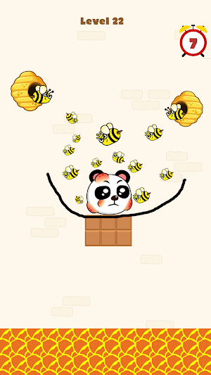 Save the Panda : Puzzle Draw Screenshot 1