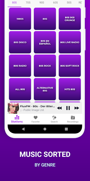 Music of the 80s 90s 70s Radio Screenshot 3
