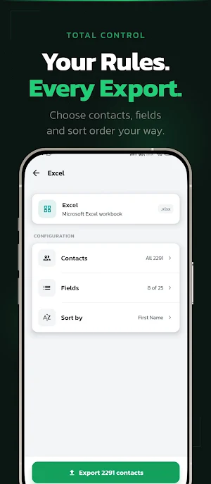 Export Contacts To Any Format Screenshot 2