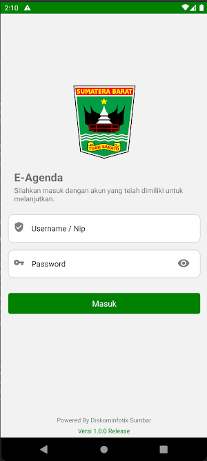 E-Agenda Sumbar Screenshot 1