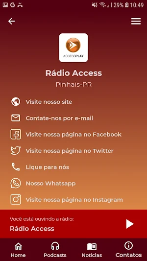Rádio Access JP Screenshot 1