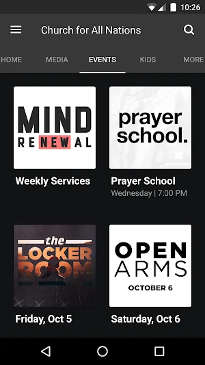 Church for All Nations App Screenshot 2