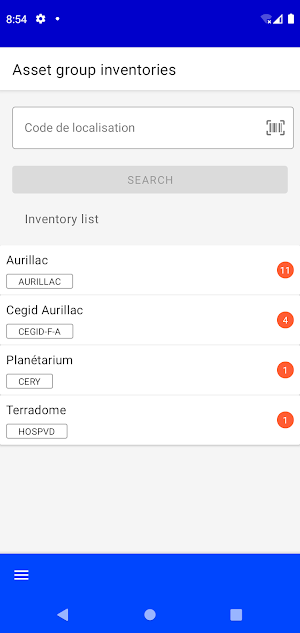 Asset group inventories Screenshot 0